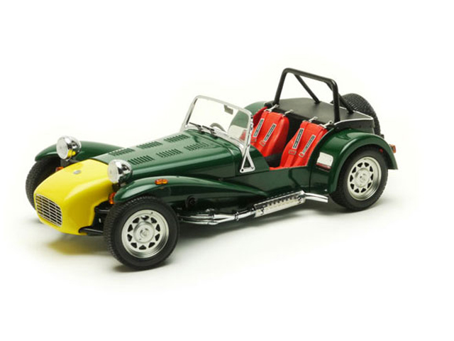 モデルカー、1/18、京商 製、CATERHAM SUPER7、クラムシェルフェンダー