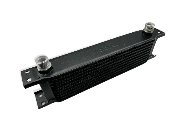 オイルクーラー、MOCAL製、10段、コア幅 235mm、取り出し 1/2" BSP