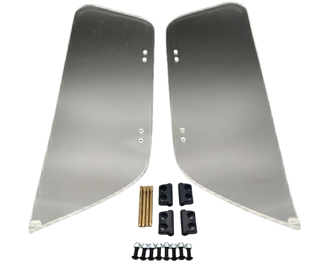 ウィンドディフレクター、左右ペア、フィッテングキット付属